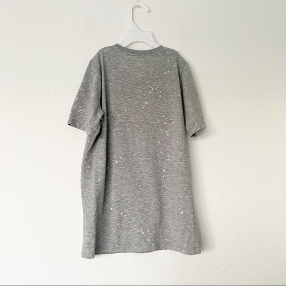 NIKE Kids Boys‎ Swoosh AOP All Over Print Speckled Grey Tee AO8172-063 Medium - Picture 2 of 8